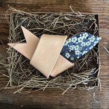 Load image into Gallery viewer, Leather and Liberty of London Fabric HOPE Dove