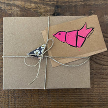 Load image into Gallery viewer, Leather and Liberty of London Fabric HOPE Dove