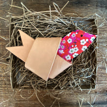 Load image into Gallery viewer, Leather and Liberty of London Fabric HOPE Dove