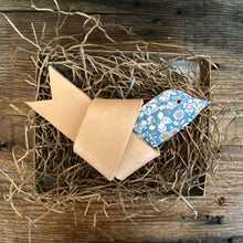 Load image into Gallery viewer, Leather and Liberty of London Fabric HOPE Dove