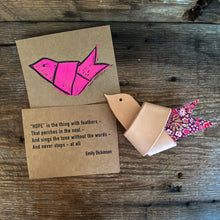 Load image into Gallery viewer, Leather and Liberty of London Fabric HOPE Dove