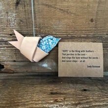 Load image into Gallery viewer, Leather and Liberty of London Fabric HOPE Dove