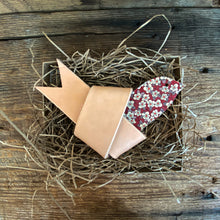 Load image into Gallery viewer, Leather and Liberty of London Fabric HOPE Dove
