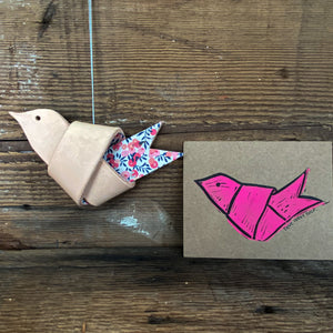 Leather and Liberty of London Fabric HOPE Dove