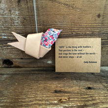 Load image into Gallery viewer, Leather and Liberty of London Fabric HOPE Dove