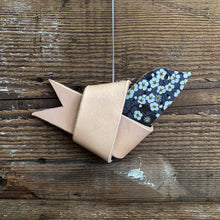 Load image into Gallery viewer, Leather and Liberty of London Fabric HOPE Dove