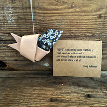 Load image into Gallery viewer, Leather and Liberty of London Fabric HOPE Dove