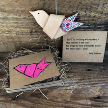 Load image into Gallery viewer, Leather and Liberty of London Fabric HOPE Dove
