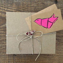 Load image into Gallery viewer, Leather and Liberty of London Fabric HOPE Dove