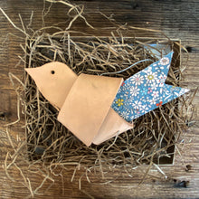 Load image into Gallery viewer, Leather and Liberty of London Fabric HOPE Dove